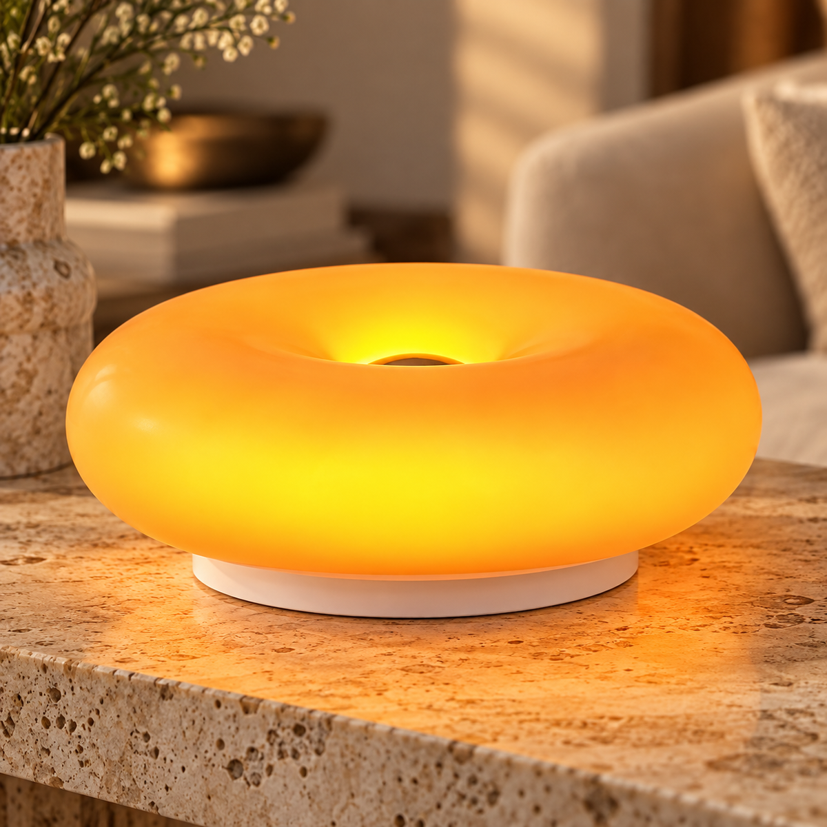 Vintage Donut Wall Lamp with Touch Control
