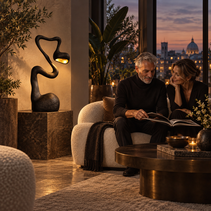 Sculptural Nordic Floor Lamp – A distinctive, decorative design