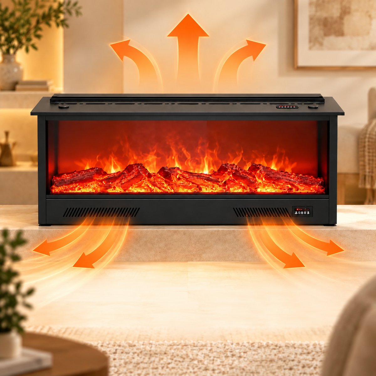 Luxury Electric Fireplace – Elegant, high-end design