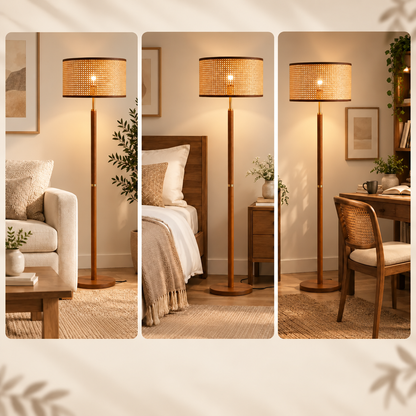 Creative Bamboo-Style Floor Lamp – Ideal for the living room, bedroom, or office