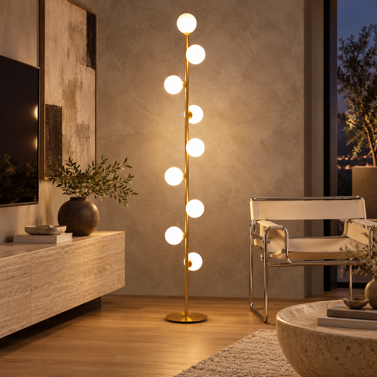 Nordic Spherical Floor Lamp