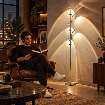 Modern Adjustable Arc LED Floor Lamp