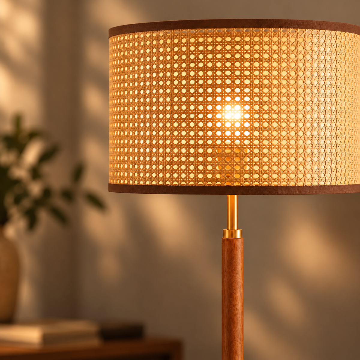 Creative Bamboo-Style Floor Lamp – Elegant, retro European style