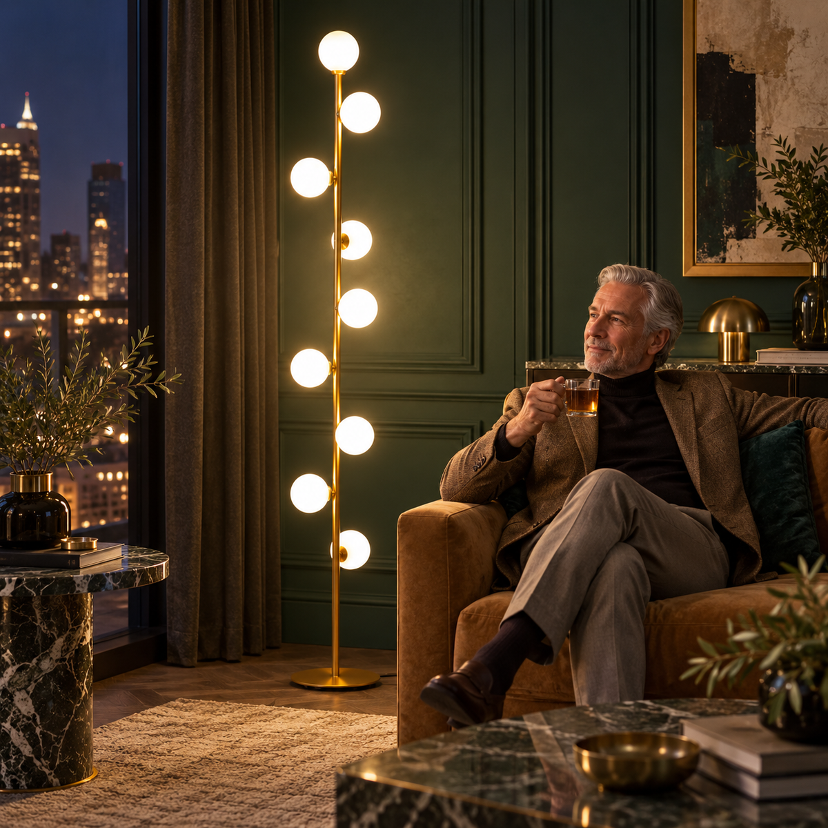 Nordic Spherical Floor Lamp