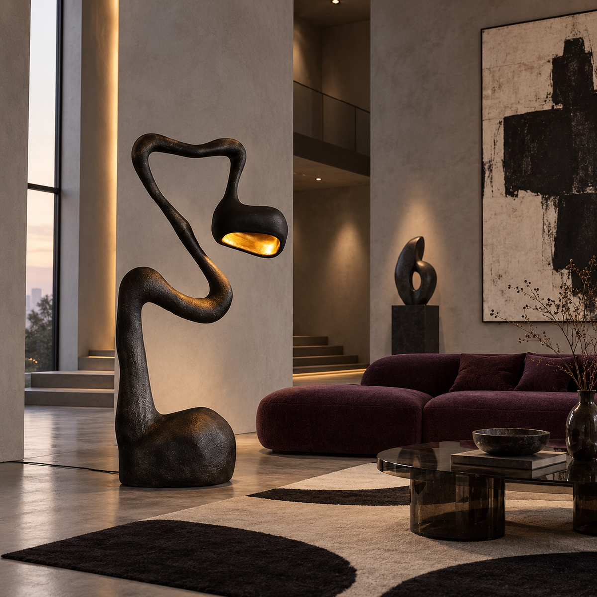 Sculptural Nordic Floor Lamp