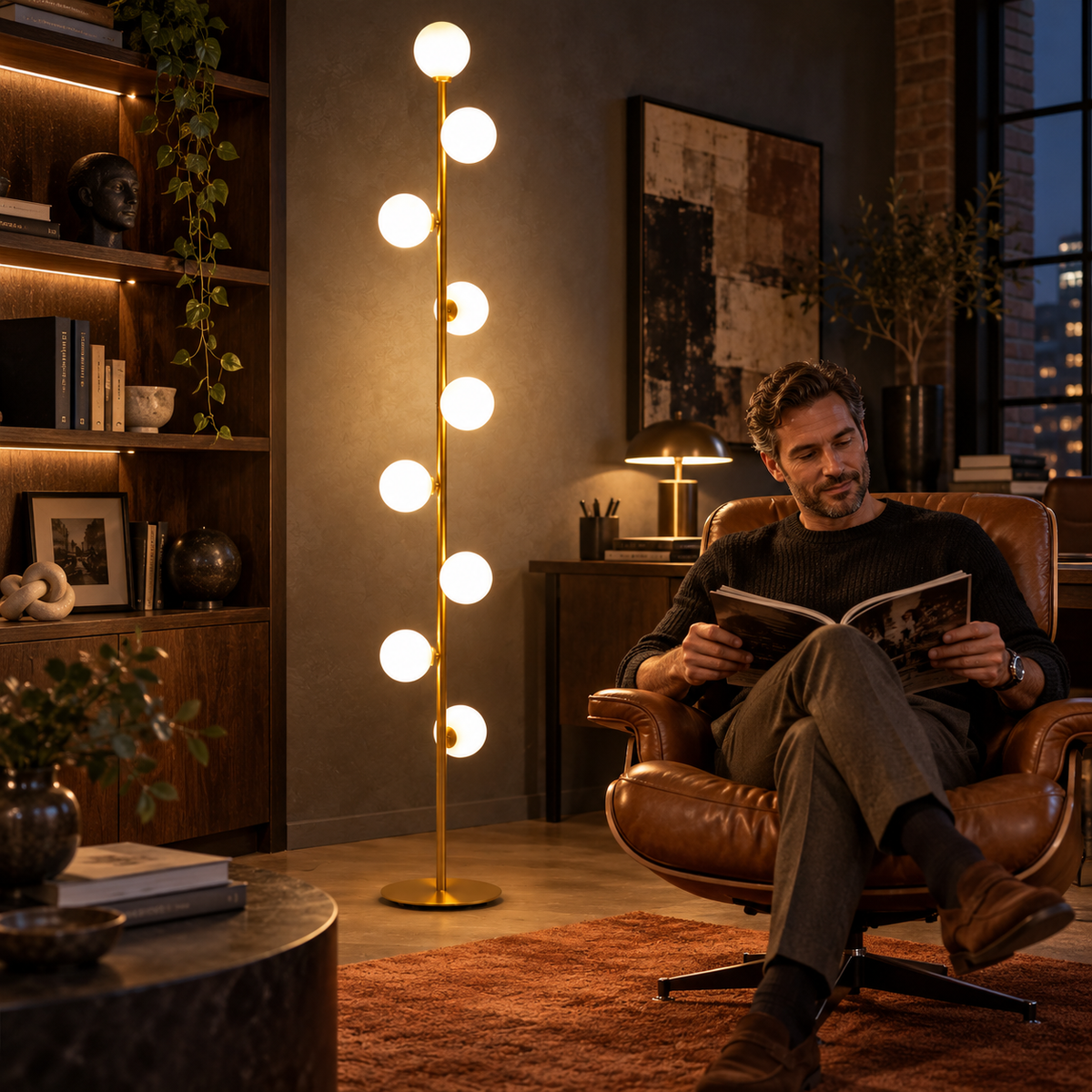 Nordic Spherical Floor Lamp