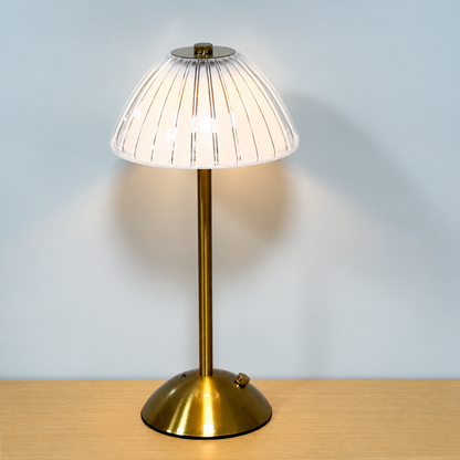 Crystal LED Table Lamp – Rechargeable battery and cordless operation