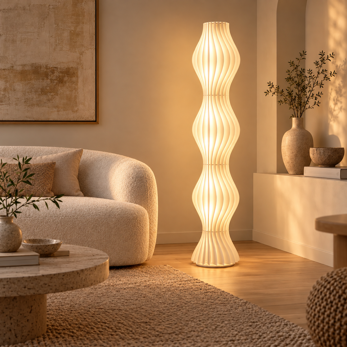 Wabi-Sabi Sculptural Floor Lamp – Wabi-Sabi & postmodern style