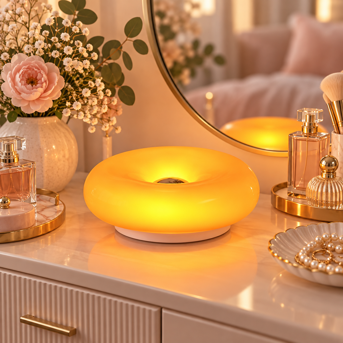 Vintage Donut Wall Lamp with Touch Control