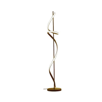 Sculptural Nordic LED Floor Lamp Made of Aluminum – Minimalist, contemporary lighting design