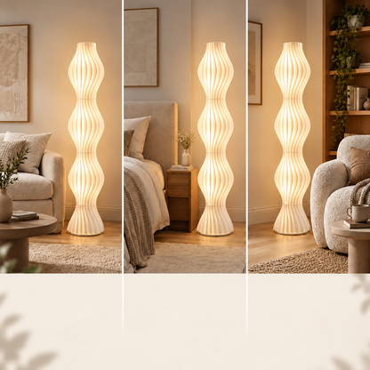 Wabi-Sabi Sculptural Floor Lamp – Ideal for the living room, bedroom, and relaxation area