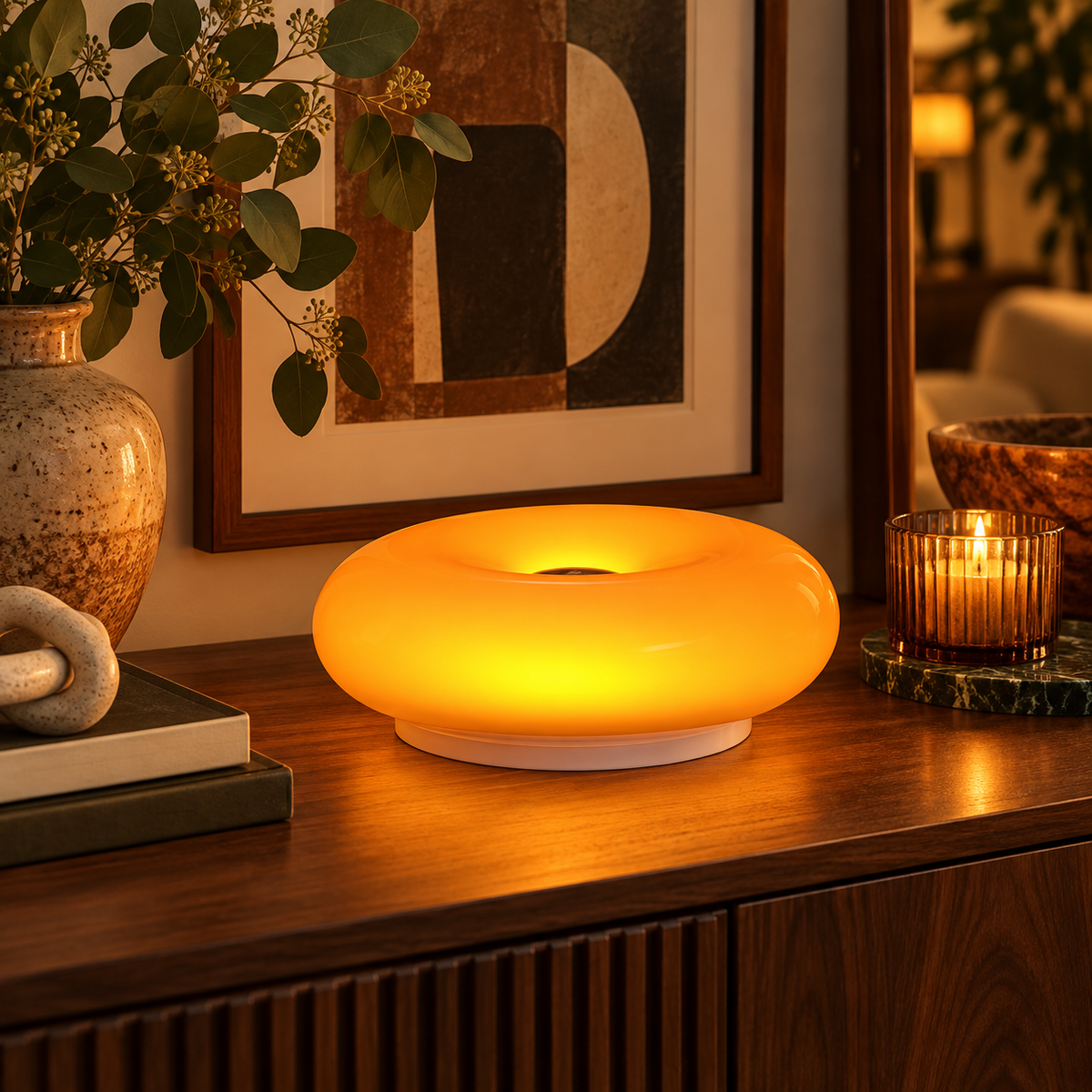 Vintage Donut Wall Lamp with Touch Control