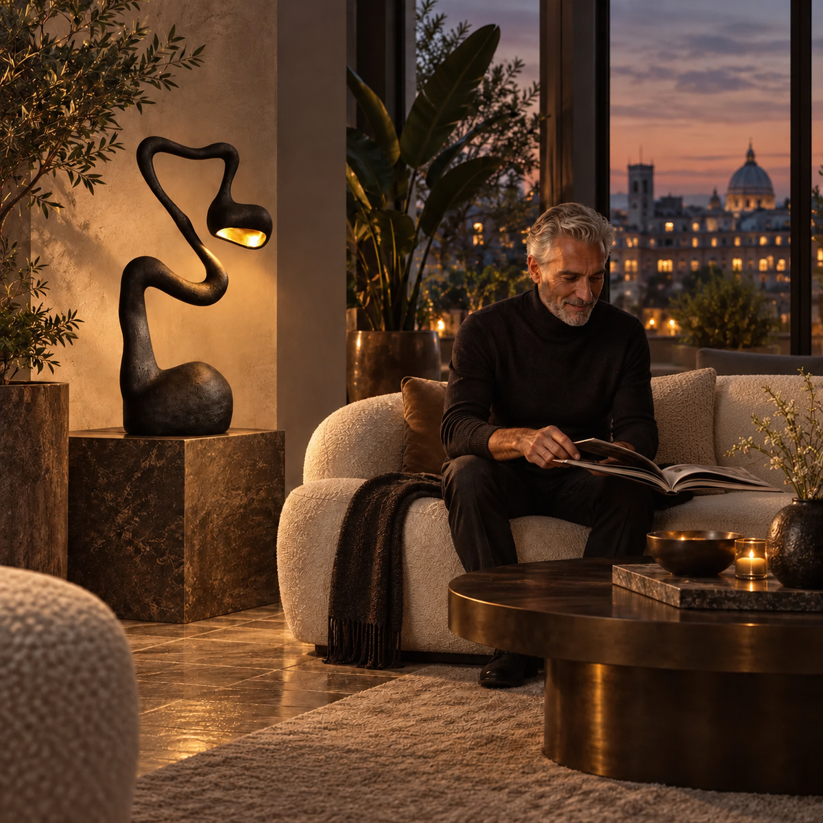 Sculptural Nordic Floor Lamp – A distinctive, decorative design