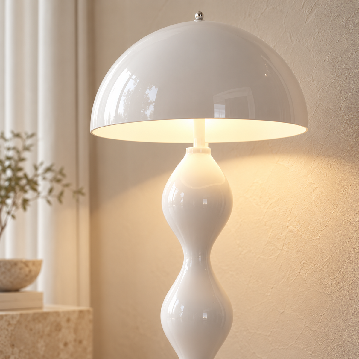 Nordic Retro Mushroom Floor Lamp – Iron frame