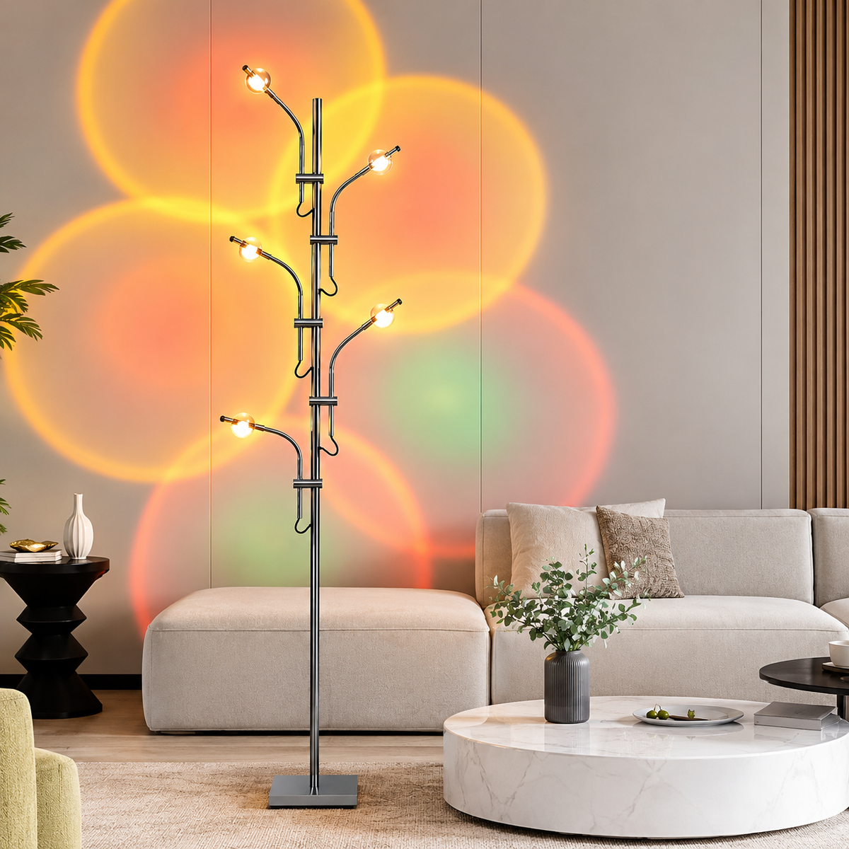 Modern Adjustable Arc LED Floor Lamp