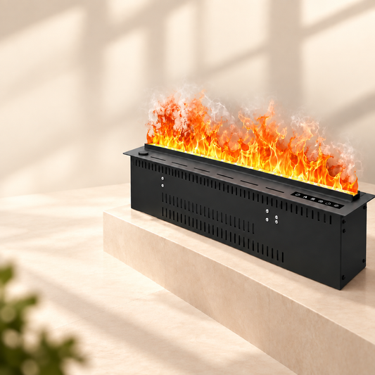 3D Electric Fireplace with Mist Effect